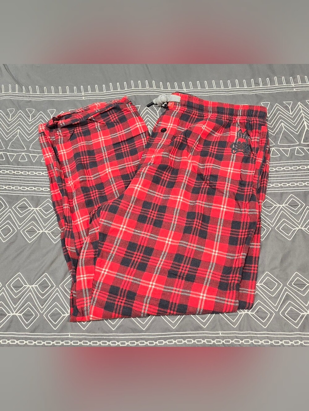 Psycho Bunny Flannel Plaid Lounge Pants Size XL